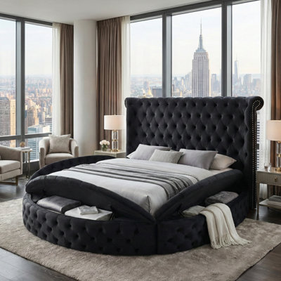 Willa Arlo™ Interiors Locklear Tufted Upholstered Storage Platform